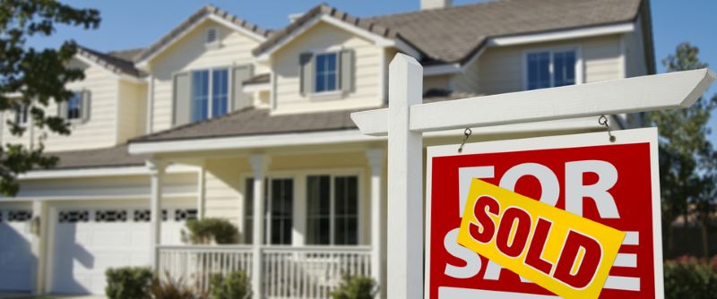 residential house with Sold banner